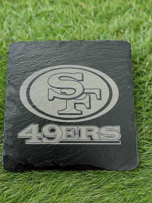 San Francisco 49ers Football Slate Coasters 4 Pack Tailgate Decor Man Cave