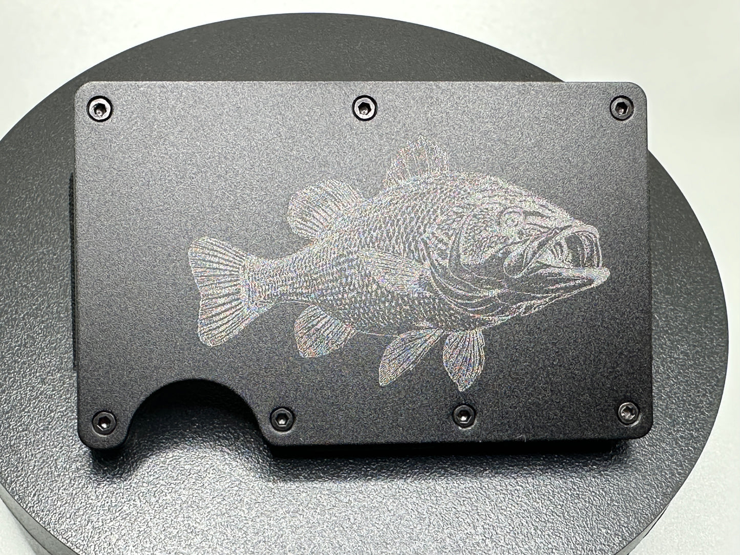 Large Mouth Bass Minimalist Wallet Money Clip